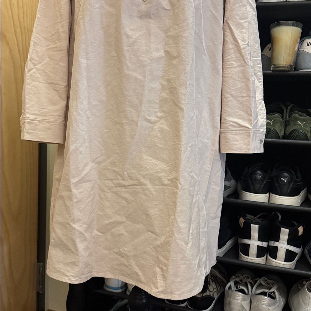 NWT Pomander Place half button-up shirt dress. Functional front pockets. Size XL - Picture 7 of 16